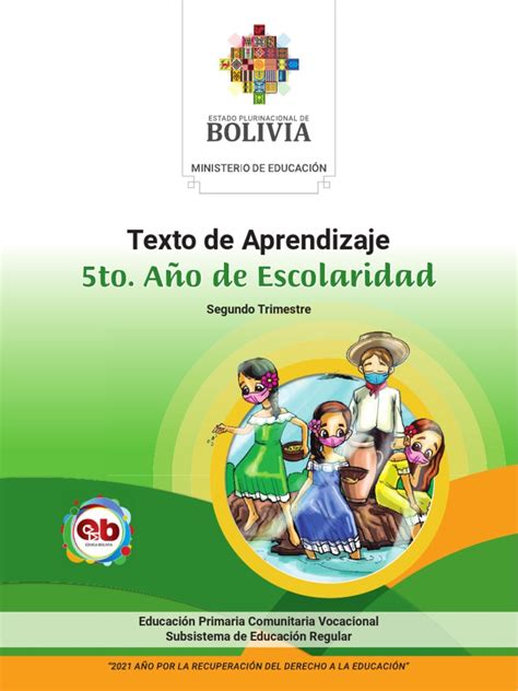 Cartilla Ministerio 2do Trim 5to Primaria Pdf Bolivia Aprendizaje