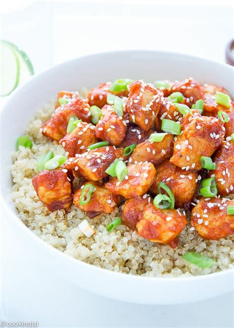 Honey Sriracha Chicken Quinoa Bowl