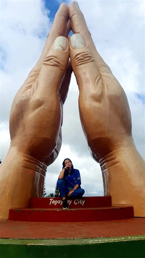 The Praying Hand Monument In Tagaytay Tagaytay Leather Pants Monument