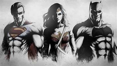 4k Wonder Woman Superman Batman Fan Wallpapers