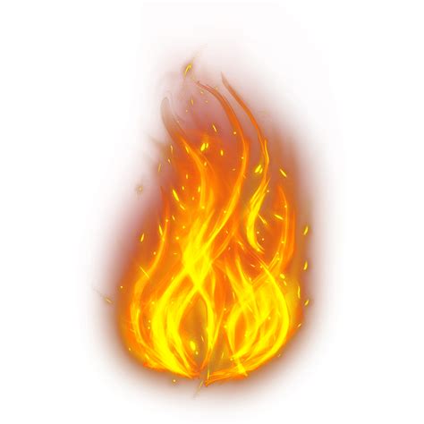 Realistische Brennende Feuerflammen Brennende Hei E Funken Realistische Feuerflamme