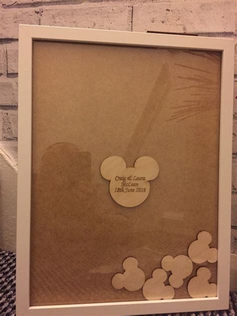 Disney diy up inspired guest book for disneyland wedding. Mickey minnie mouse disney drop top guestbook package ...