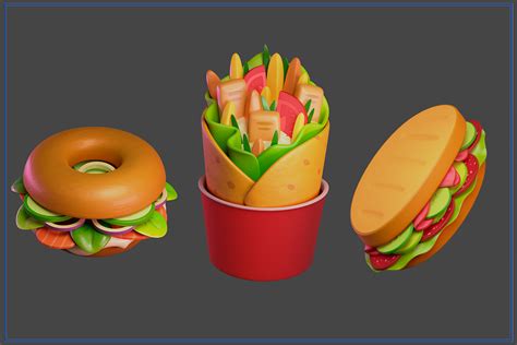 Artstation Stylized Food