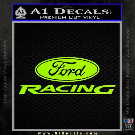 Ford Racing Decal Sticker A1 Decals