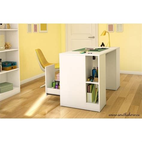 The height works well and it is big enough for my projects. South Shore Crea Craft Table in Pure White - 7550727