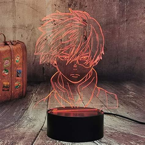 Anime Shoto Todoroki Face Design Led Night Light Lamp For Kids Child