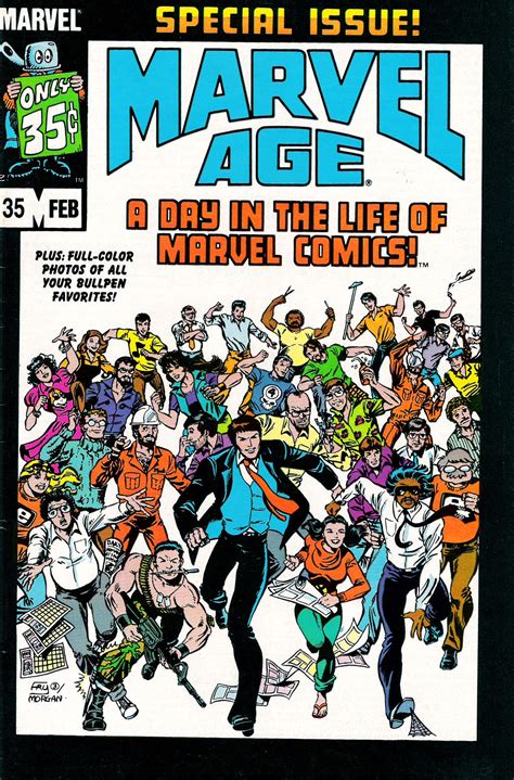 Starlogged Geek Media Again 1986 Marvel Age Magazine A Day In The