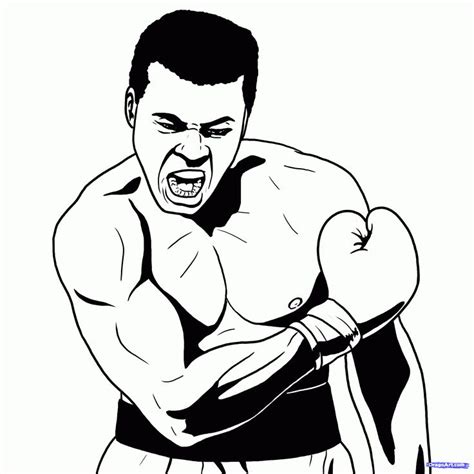 How To Draw Muhammad Ali Step 16 Muhammad Ali Art Mohammed Ali Art