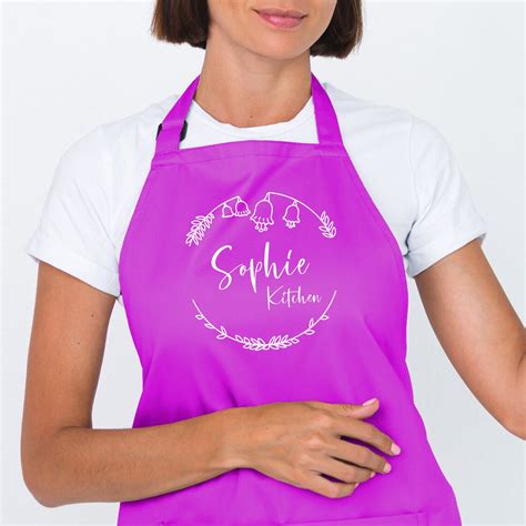 Personalized Apron For Women Personalized Apron Personalize Etsy