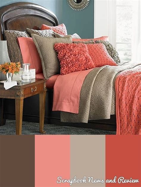 Melon And Coral Acce Charisma Design Beautiful Bedroom Colors