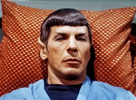 Leonard Nimoy Spock Star Trek Tos Laying Down Leonard Nimoy Spock Mr