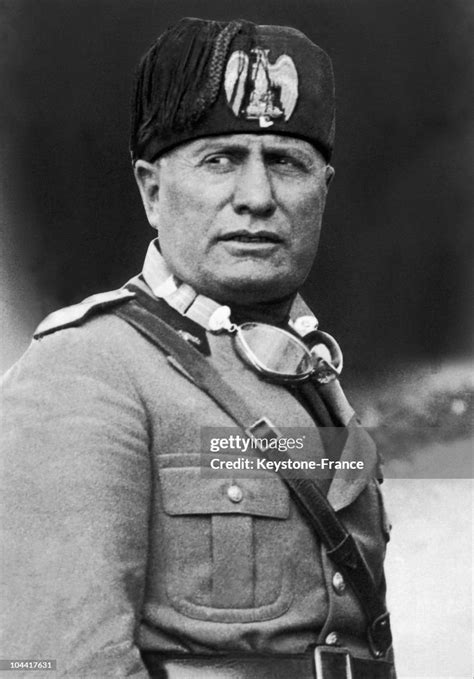 A Portrait Of The Duce Benito Mussolini Between 1937 And 1940 News