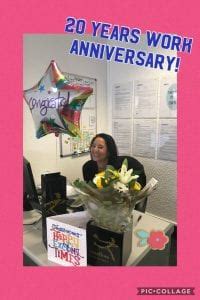 In the past 20 years, the company and all of its shareholders have all changed in drastic ways. WOW 20 YEARS WORK ANNIVERSARY FOR OUR JOANNE! - Bennett Staff