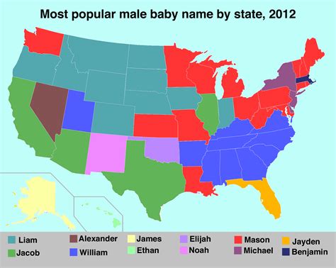 Maps Heres The Most Popular Baby Name In Each State Business Insider