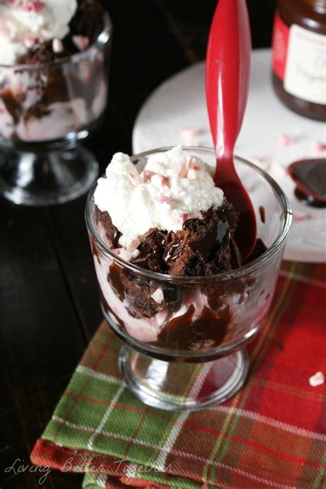 Chocolate Peppermint Brownie Sundaes Living Better Together Brownie