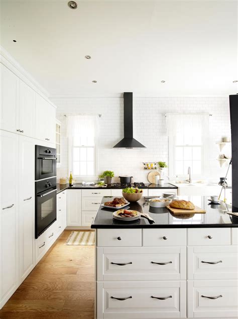 Kitchen Remodels With White Cabinets Wood Floor With Dark Island 
