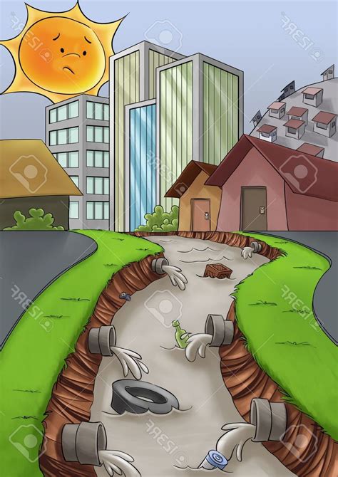 Images Of Cartoon Diagram Soil Pollution