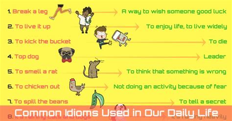 Idioms With Meaning And Example