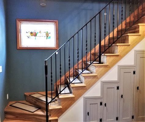 Twisted Wrought Iron Stair Railing Great Lakes Metal Fabrication