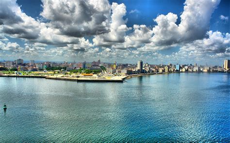 Water Clouds Cityscapes Urban Cuba Wallpapers Hd Desktop And