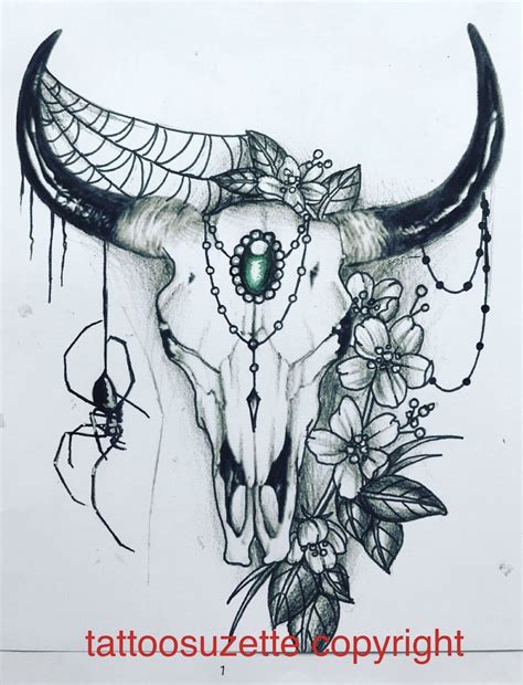 Bull Skull Tattoo Design Animal Skull Tattoos Bull Skull Tattoos Bull