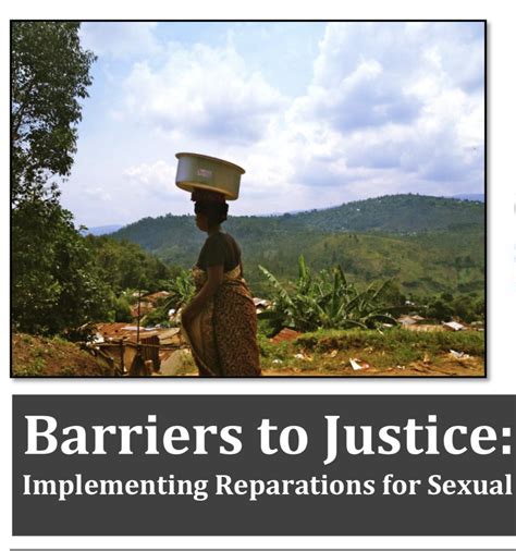 Barriers To Justice Implementing Reparations For Sexual Violence In The Drc Hhri