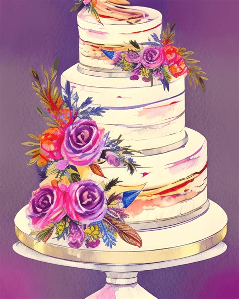 Wedding Cake Clip Art · Creative Fabrica