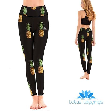 Lotusx Black Pineapple Leggings Pineapple Leggings Leggings Women