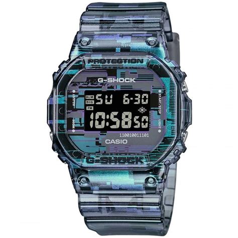 Casio G Shock Digital Square 49mm Black Watch Naughty Noise Series Dw