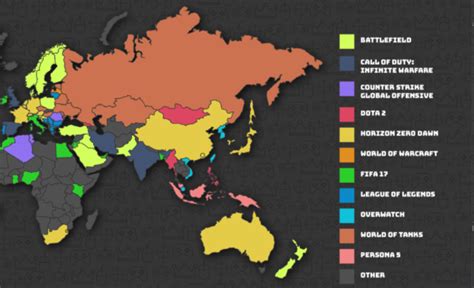 The Most Popular Video Game In Every Country Thrillist