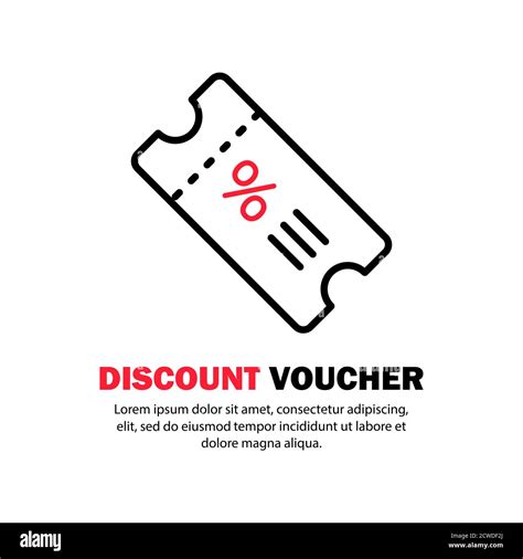 Discount Ticket Or Shopping Voucher Icon Vector On Isolated White
