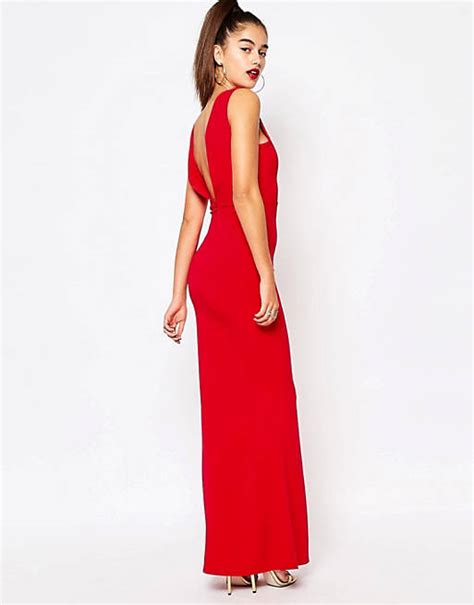 Missguided Low Back Maxi Dress Asos