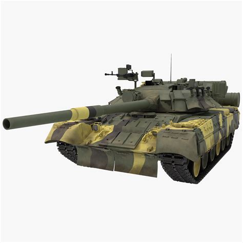 T 80 Main Battle Tank 3d Model 30 Obj 3ds Free3d
