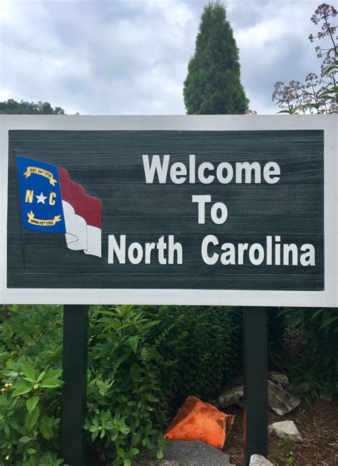 Welcome To North Carolina Sign Nc Welcome Center Waynesville Nc