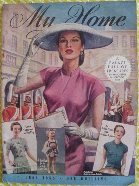My Home Vintage 1950s Womens Magazine June 1953 Movie Posters Vintage