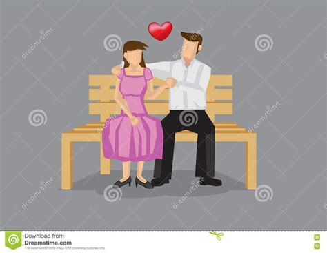 Dating Couple Intimate Moment Vector Cartoon Illustration Stock Vector Illustration Of Lovely