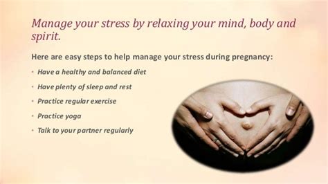 5 Stress Tips During Pregnancy