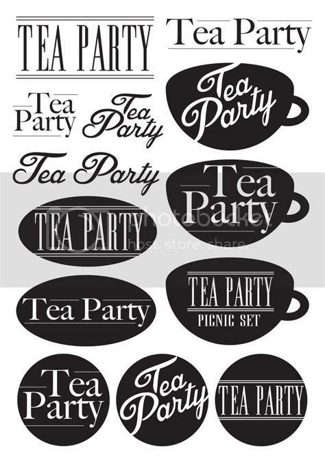 tea party logo ideas hannah furnell design blog