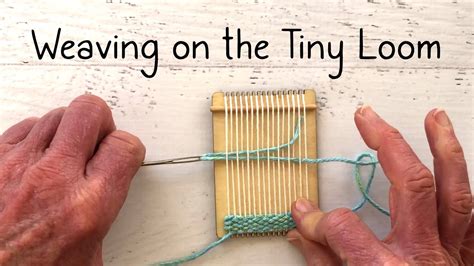 How To Weave On A Tiny Loom Youtube