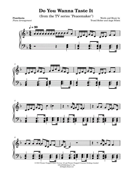 pianthesia do ya wanna taste it sheet music piano solo in d minor download and print sku