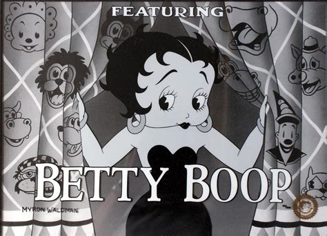 Betty Boop Limited Edition Print Signed Par Myron Waldman New No