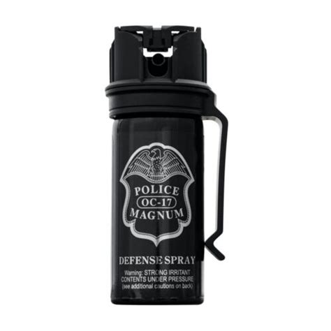 Police Magnum Pepper Spray 2oz Flip Top Belt Clip Fogger Self Defense