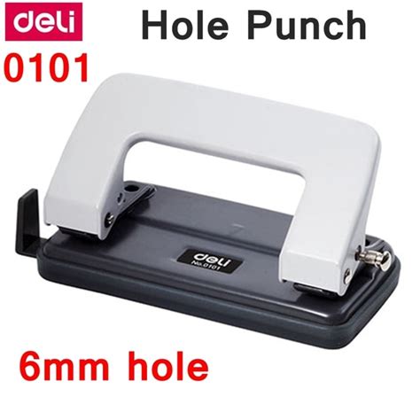 Deli 0101 Office Desk 6mm Hole Punch Binding Hole Punch Two Holes