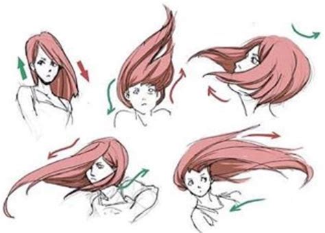 How To Draw Blowing Hair Hair Drawing Reference Drawings How To