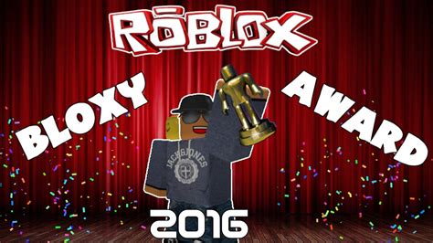 Roblox Bloxy Award 2016 Nominated Youtube