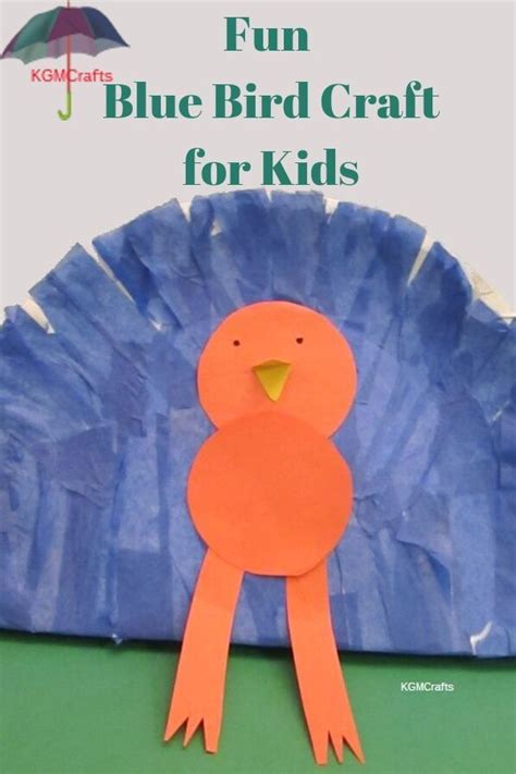 Blue Bird Craft For Kids Bird Crafts Crafts Blue Bird