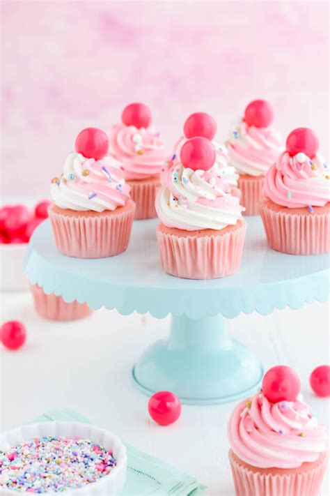 Pink Bubble Gum Cupcakes The Cake Chica