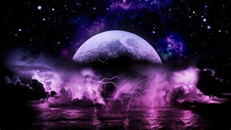 Purple Lightning Wallpapers Bigbeamng