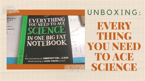 Unboxing Everything You Need To Ace Science In One Big Fat Notebook