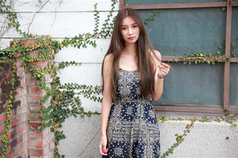 Girl Long Hair Woman Asian Model Dress Brunette Wallpaper